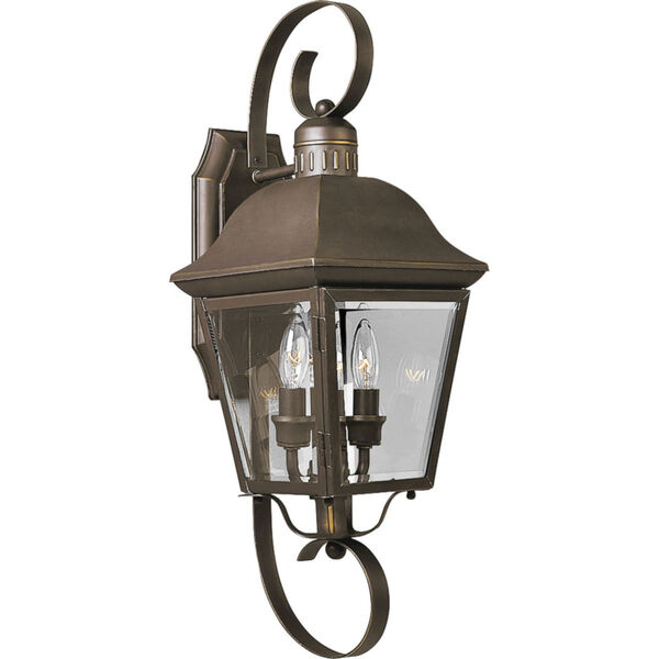 P5688-20:  Andover Antique Bronze Two-Light Outdoor Wall Lantern, image 1