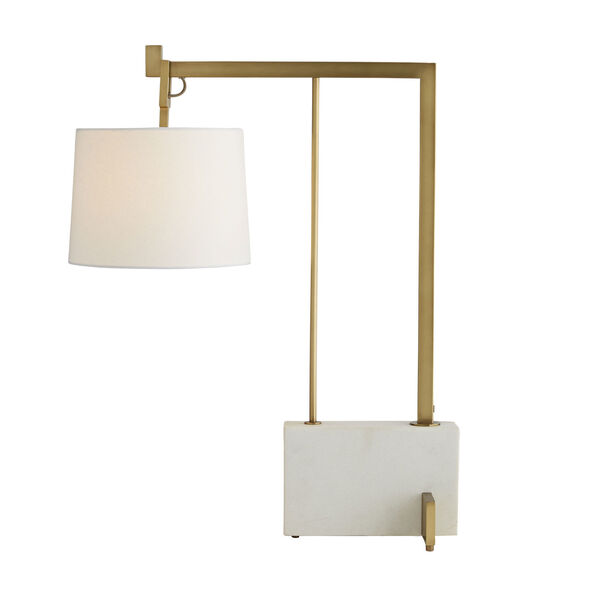 Ray Antique Brass One-Light Table Lamp, image 4