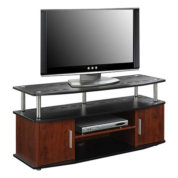 Designs2go Monterey Cherry and Black TV Stand, image 2