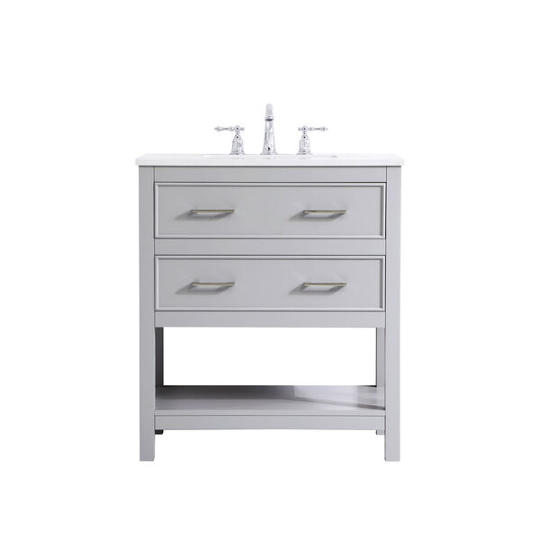 Sinclaire Gray 30-Inch Vanity Sink Set, image 1