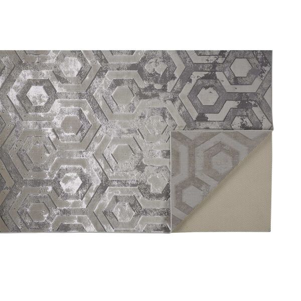 Micah Gray Taupe Silver Area Rug, image 6