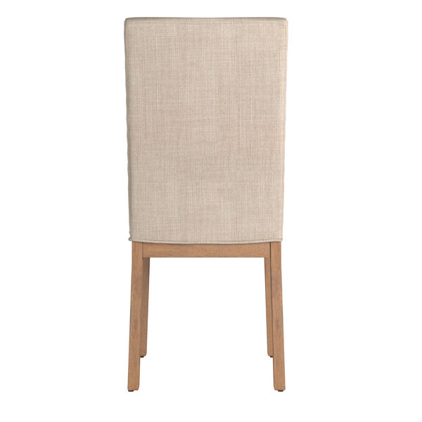 Century Beige Linen Nailhead Side Chair Set of 2, image 5
