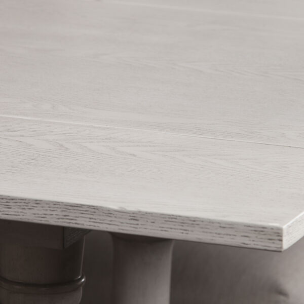 Edenderry Distressed White Dining Table, image 2