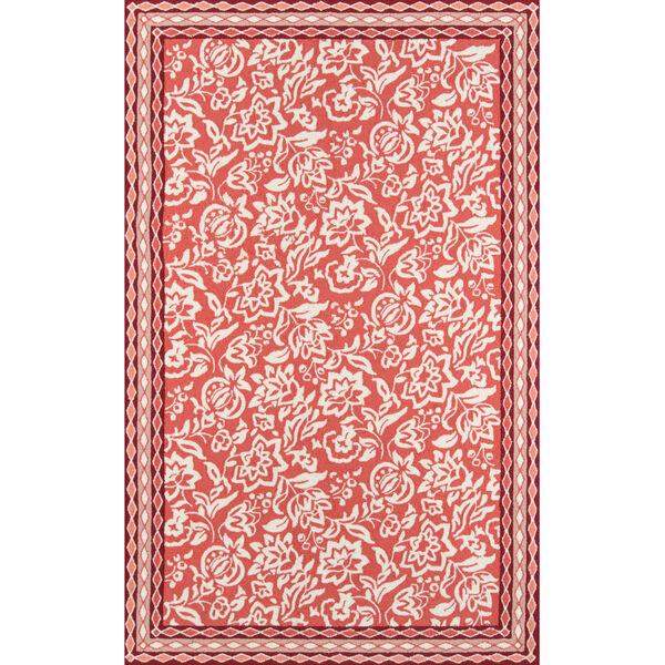 Under A Loggia Rokeby Road Red Rectangular: 5 Ft. x 8 Ft. Rug, image 1