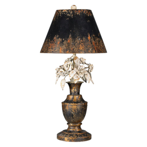 Partridge Gold and Black One-Light Table Lamp, image 1