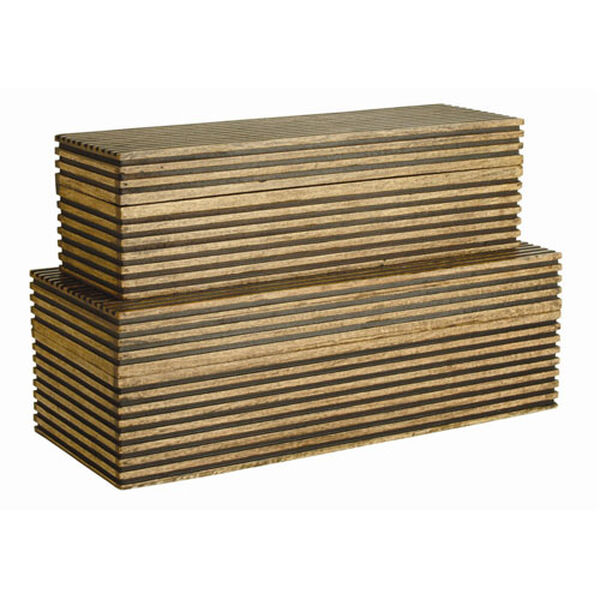 Trinity Light Brown 8-Inch Boxes Set of 2, image 1