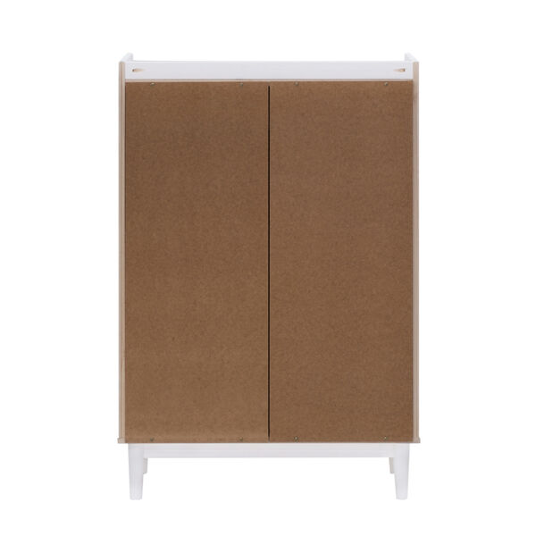 White Solid Wood Six-Drawer Dresser, image 5