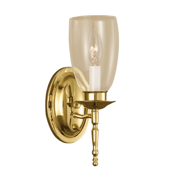 Legacy Polished Brass Four-Inch One-Light Wall Sconce, image 1