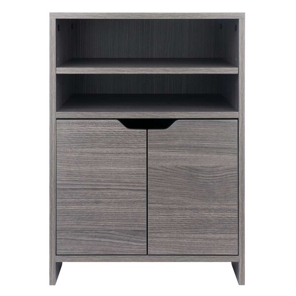Nova Charcoal Open Shelf Storage Cabinet, image 4