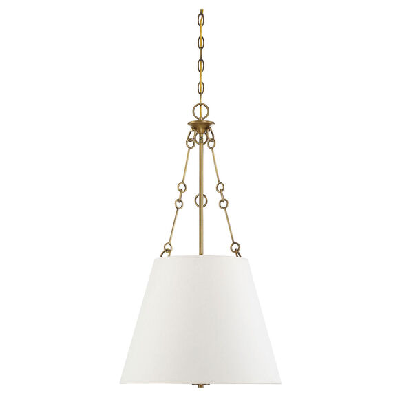 Selby Warm Brass Four-Light Pendant, image 2
