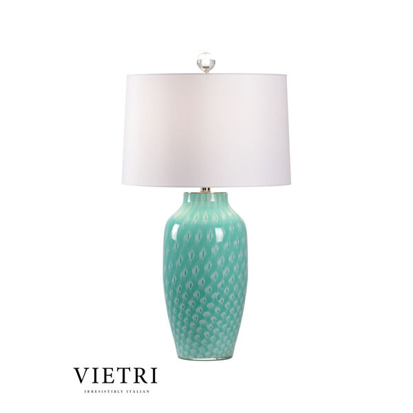 Antigua Mint Green and White One-Light Table Lamp, image 1