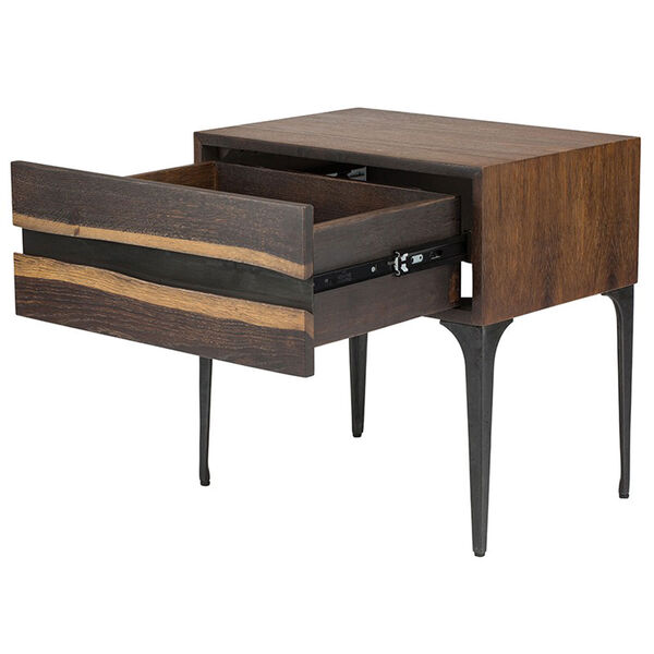 Prana Brown and Black Side Table, image 4