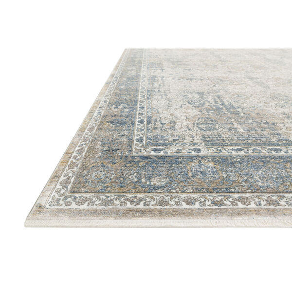 Gemma Sky and Ivory 2 Ft. 8 In. x 7 Ft. 9 In. Power Loomed Rug, image 2