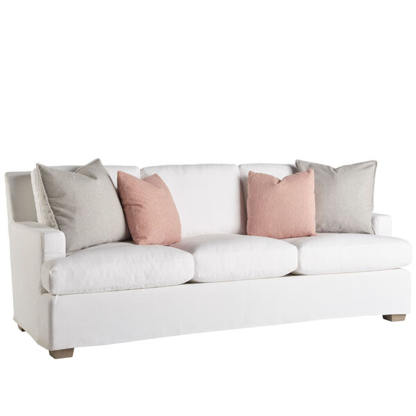 Miranda Kerr Malibu White Lacquer Slipcover Sofa, image 1
