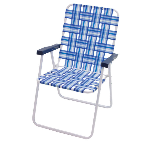 Blue White Web Chair, image 2
