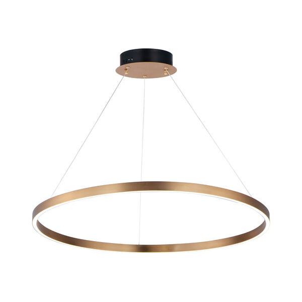 Groove Gold 32-Inch LED Pendant, image 1