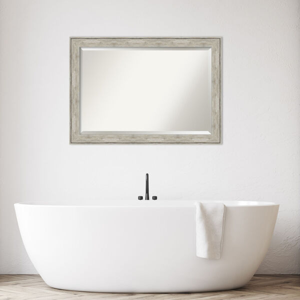 Crackled Silver 41W X 29H-Inch Bathroom Vanity Wall Mirror, image 3