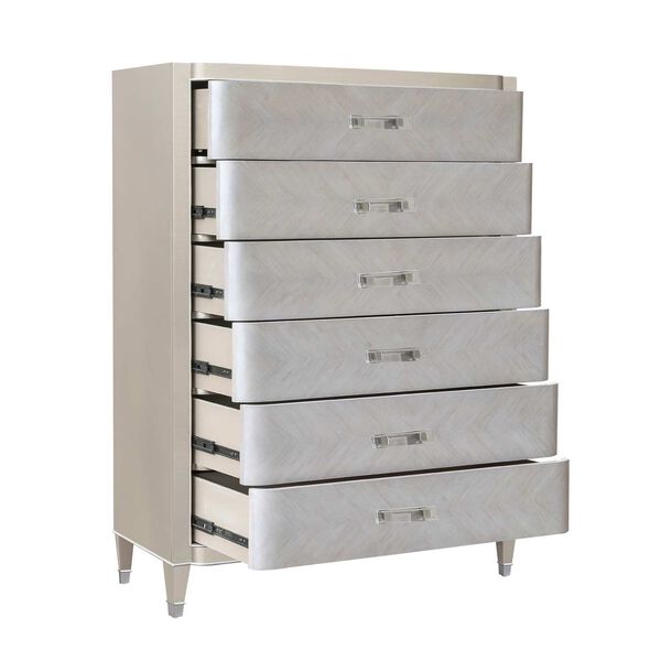 Zoey Silver Six Drawer Chest, image 6