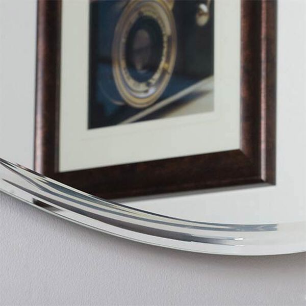 Extra-Long Oval Beveled Frame Mirror, image 2