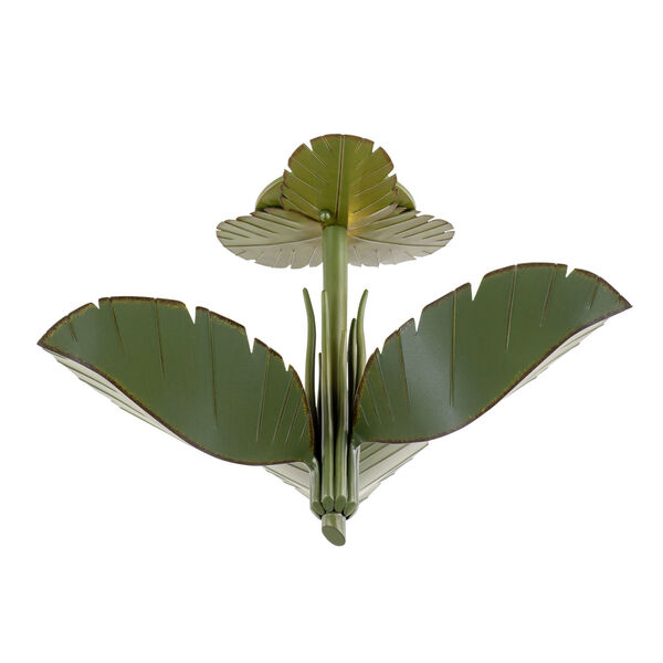 Banana Leaf Three-Light Semi-Flush Mount, image 1