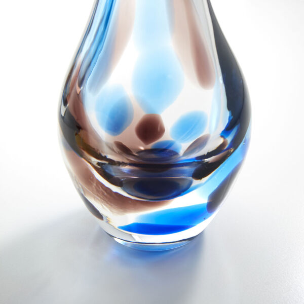 Amber and Blue Large Pandora Vase, image 2
