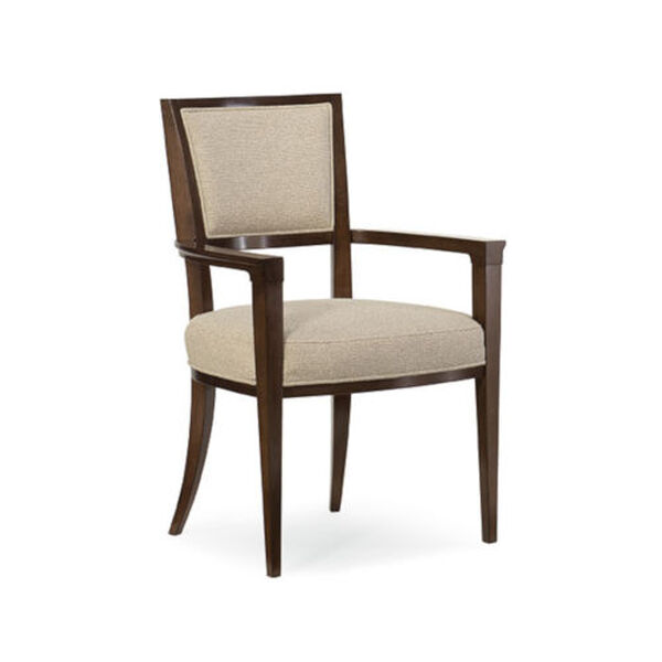 Modern Streamline Beige Moderne Arm Chair, image 2