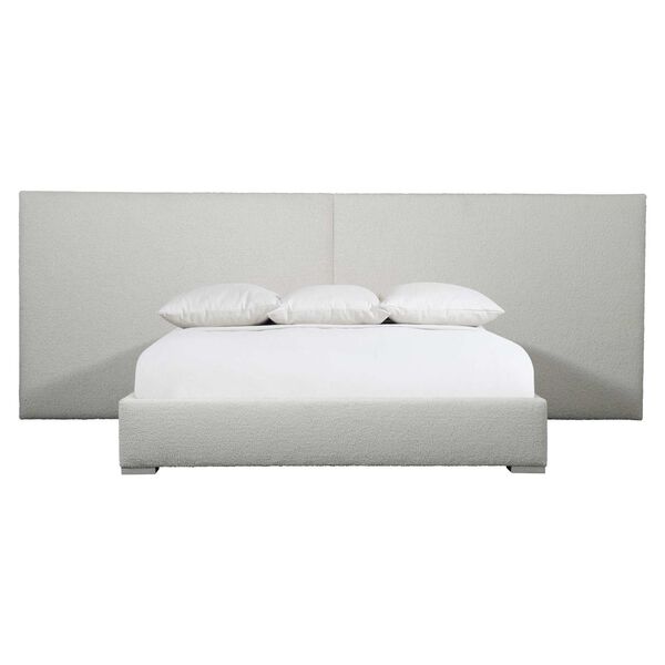 Solaria White and Natural King Panel Bed, image 1