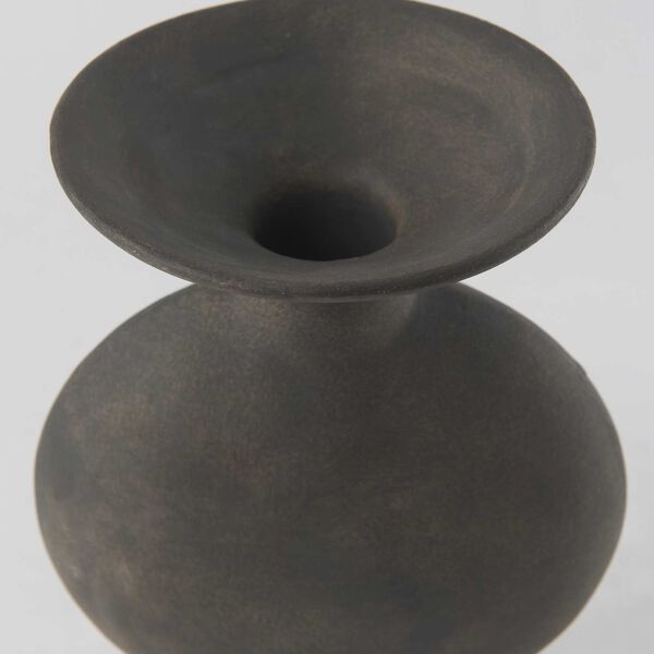 Kaz Earthy Brown Seven-Inch Ceramic Vase, image 5