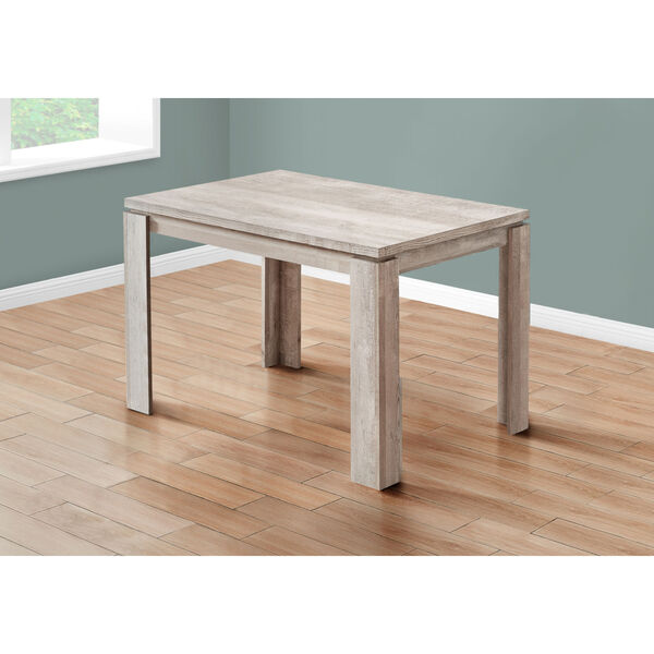 Taupe Reclaimed Wood 32 x 48 Inch Rectangular Dining Table, image 3