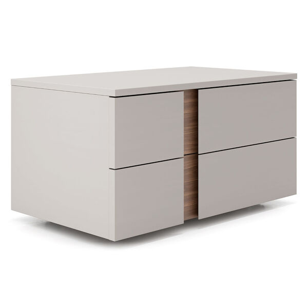 Park Chateau Gray and Walnut Right Facing Two Drawer Nightstand, image 2