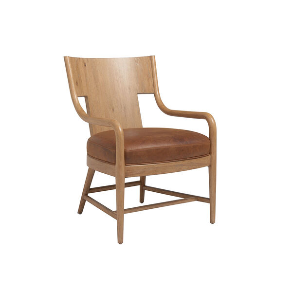 Los Altos Brown Radford Leather Chair, image 1