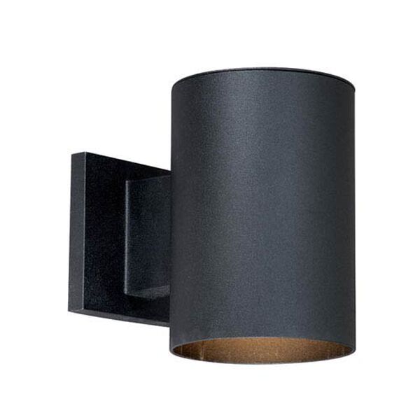 Chiasso Textured Black 5-Inch Outdoor Wall Light, image 1