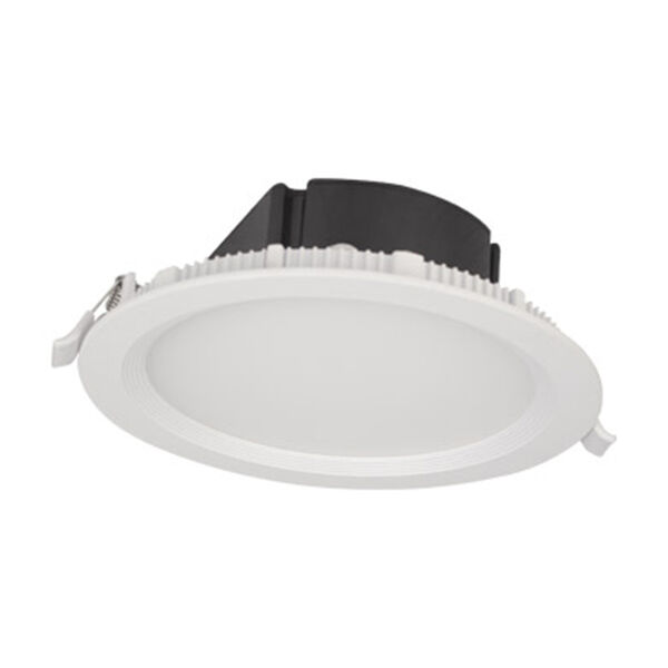 Slim Matte White LED Recessed Lighting Kit, Set of Four, image 1