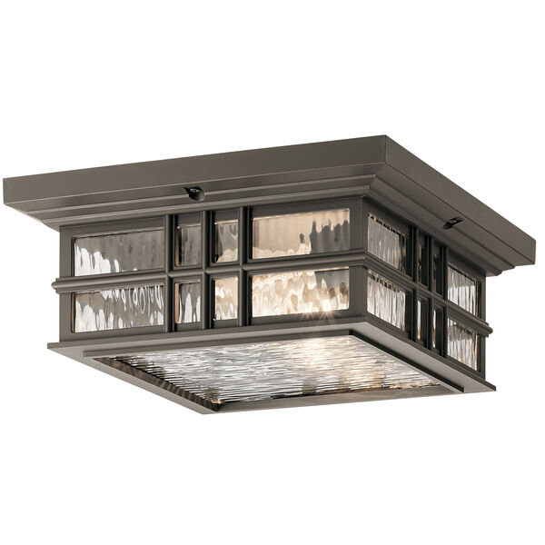 Beacon Square Olde Bronze 12-Inch Two-Light Outdoor Flush and Semi Flush Mount, image 1