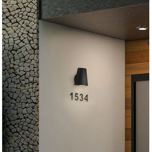 Mini Black Five-Inch LED Outdoor Wall Sconce, image 2
