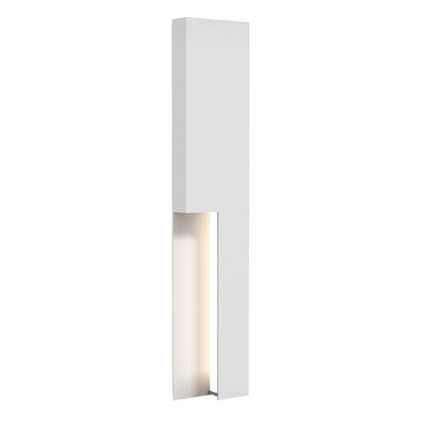 Incavo Textured White 30-Inch Two-Light LED Sconce, image 1