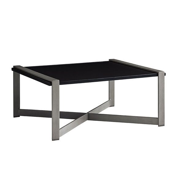 Del Mar Gray and Black Cocktail Table, image 1