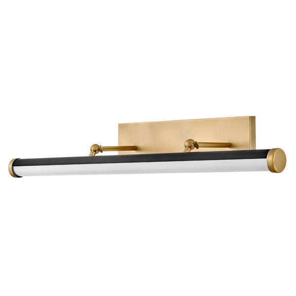 Regis Heritage Brass and Black Large Integrated LED Wall Sconce, image 4