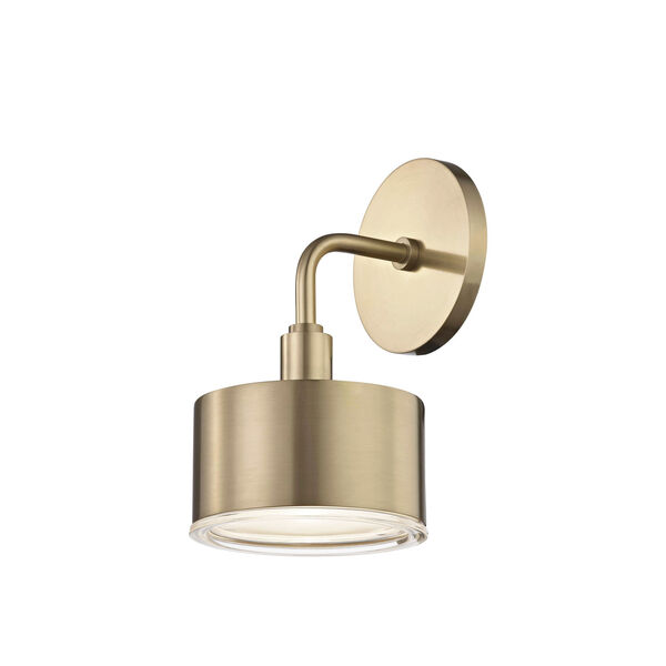 Nora Aged Brass 5-Inch LED Wall Sconce, image 1