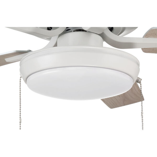 Pro Plus White 52-Inch LED Ceiling Fan with Frost Acrylic Pan Shade, image 7
