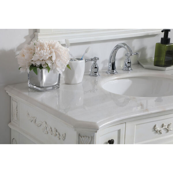 Danville Antique White 42-Inch Vanity Sink Set, image 5