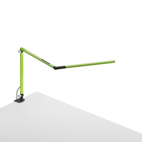 Z-Bar Green LED Desk Lamp with One-Piece Desk Clamp, image 1