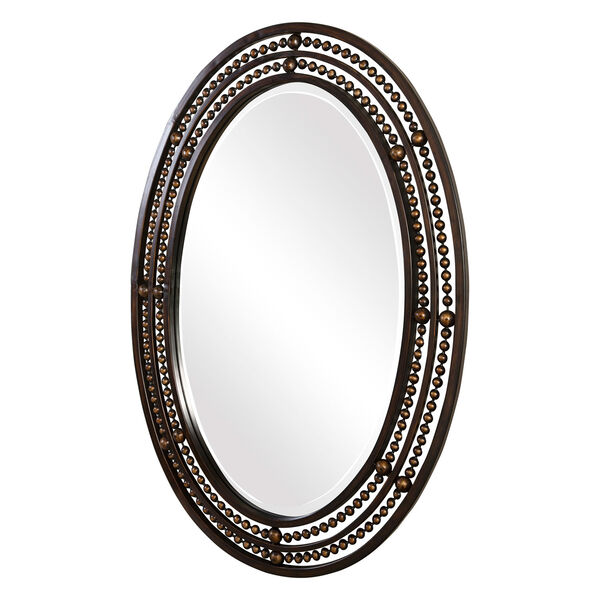 Afton Oil Rubbed Bronze Oval Framed Wall Mirror, image 3