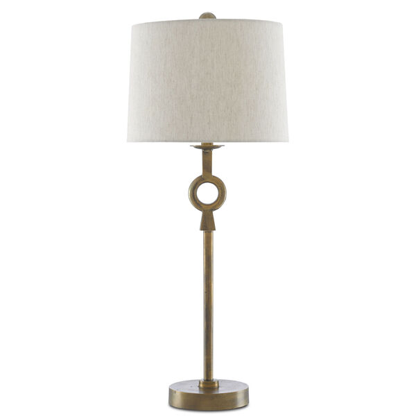 Germaine Antique Brass One-Light Table Lamp, image 2
