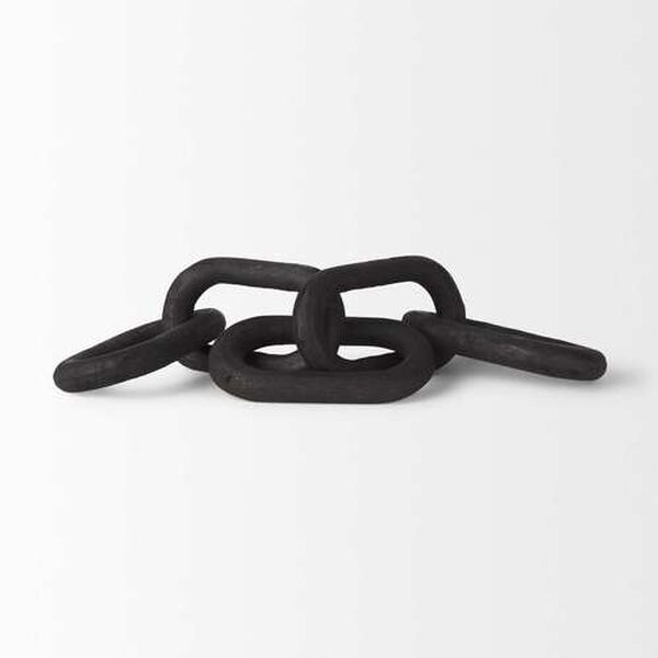 Alix Black Link Chain Decorative Object, image 5