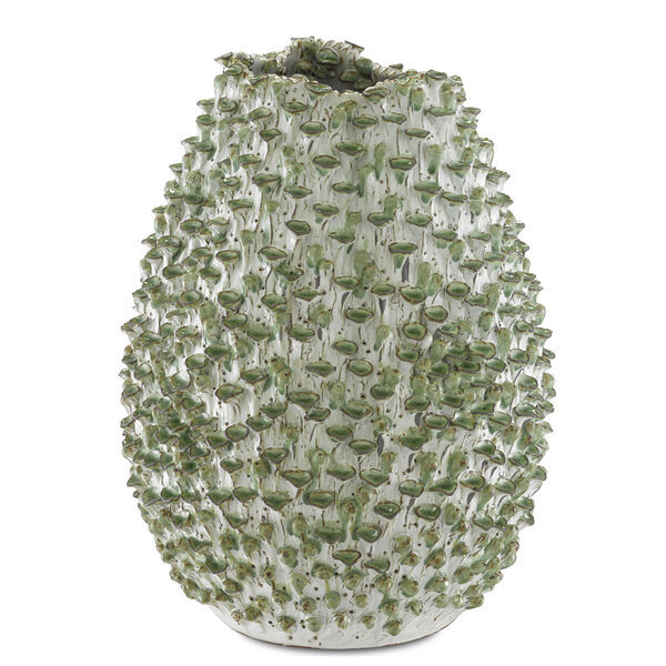 Milione White and Green Medium Vase, image 2