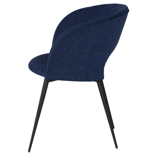 Alotti True Blue and Matte Black Dining Chair, image 3