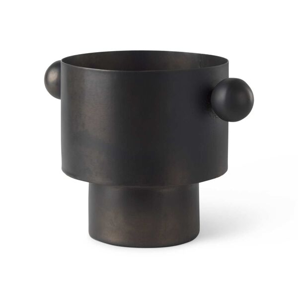 Juno Black Iron Medium Vase, image 1