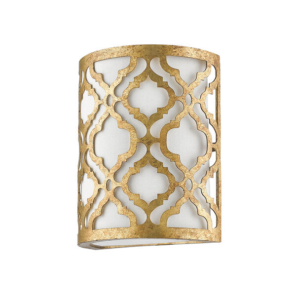 Arabella Distressed Gold One-Light Wall Sconce, image 1