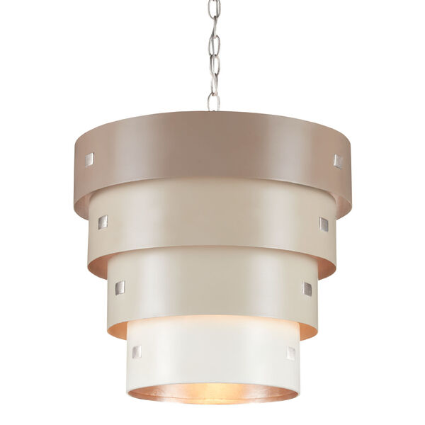 Graduation Taupe and Champagne One-Light Pendant, image 1